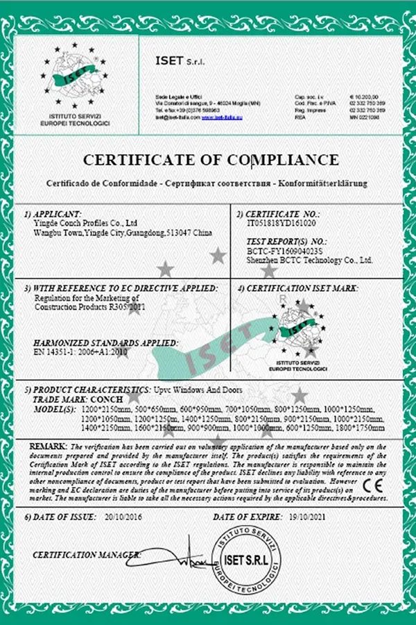 Our Certification