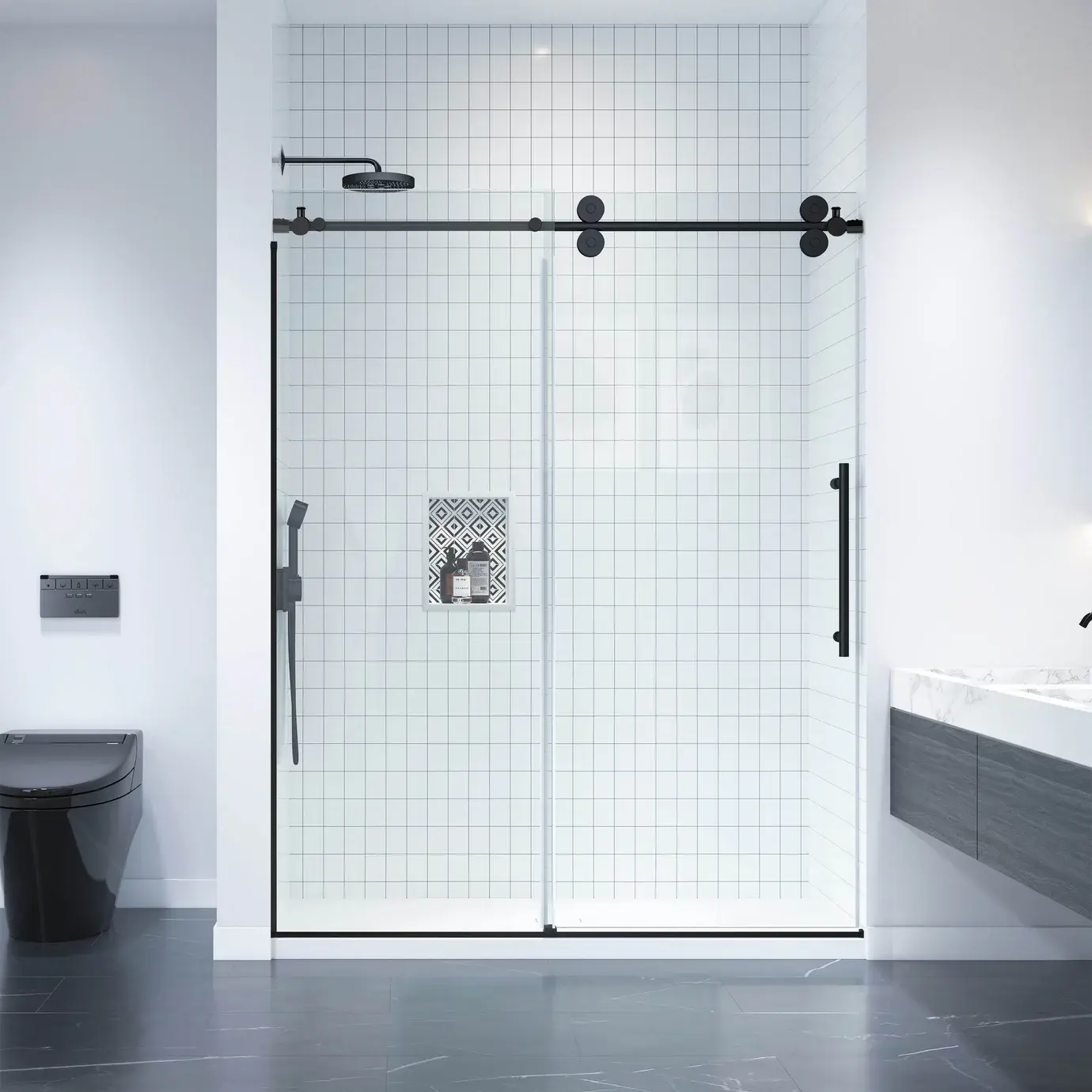 Double Slider Shower Door Double Slider Shower Door