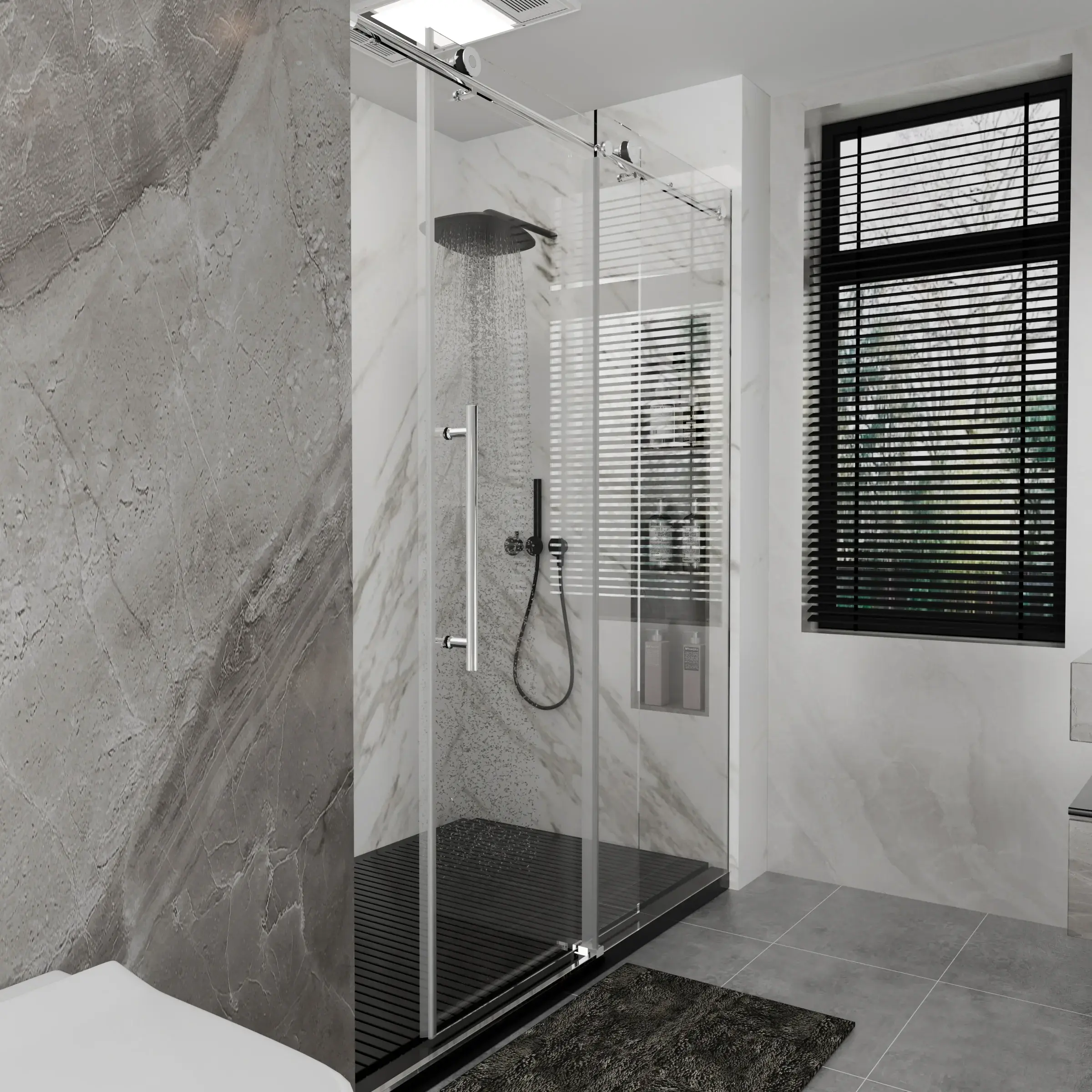 Single Sliding Frameless Shower Door Single Sliding Frameless Shower Door