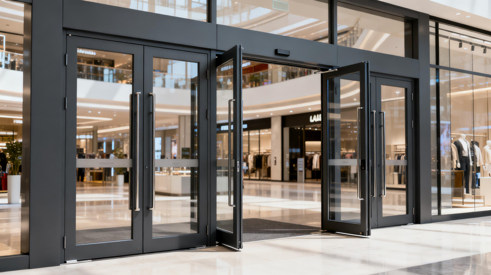 Aluminium Commercial Entrance Doors