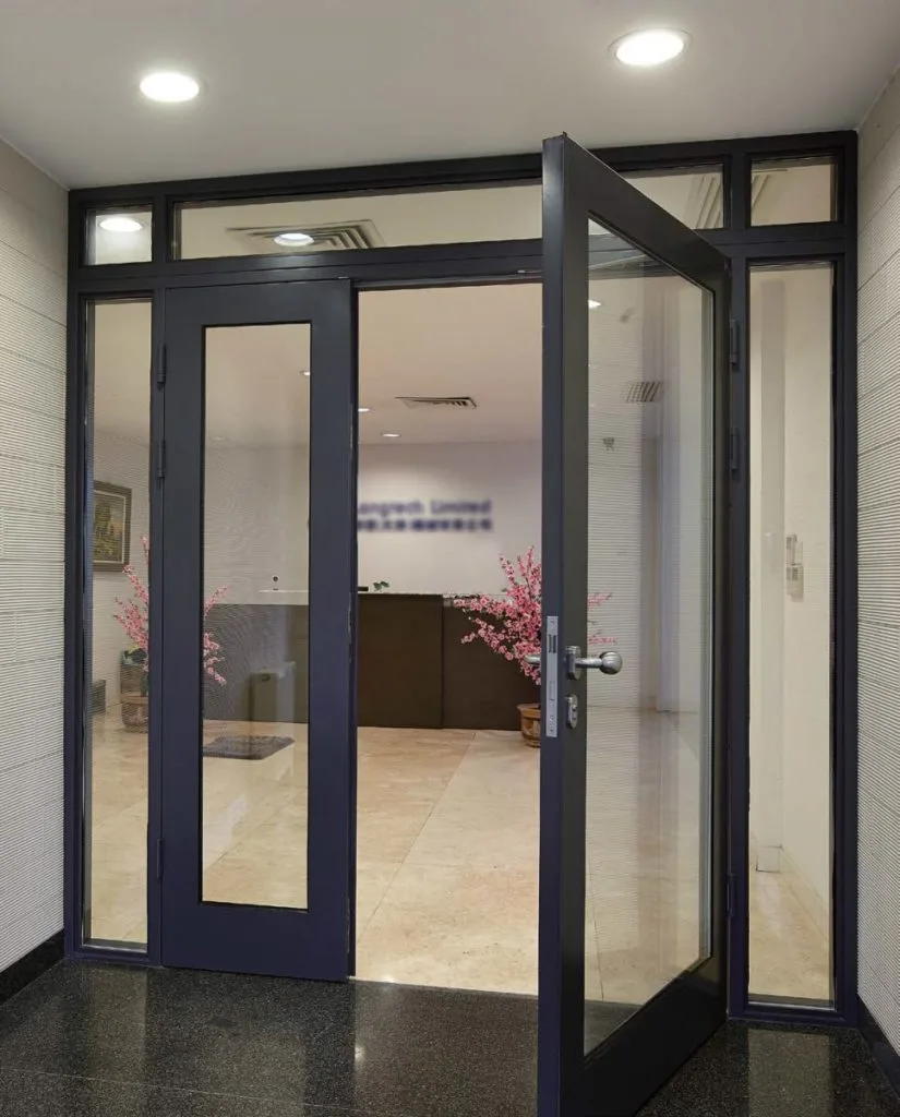 commercial aluminium glazed doors