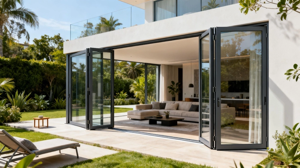 bi fold doors external aluminium