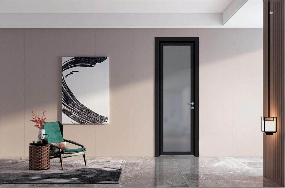 aluminum glass swing door