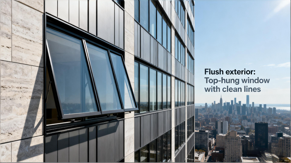 aluminum top hung window aluminum top hung window