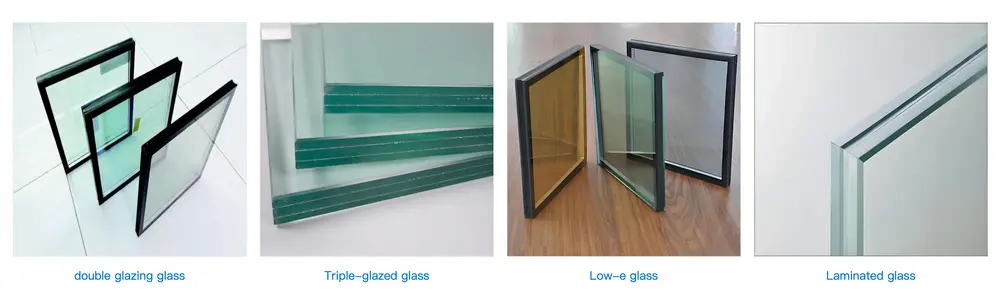 aluminum top hung window glass