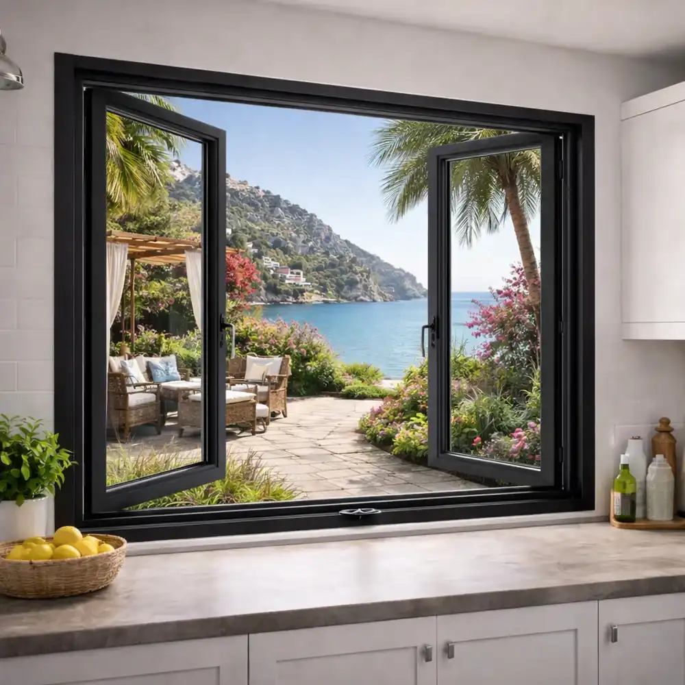 Aluminum flush windows Aluminum flush windows
