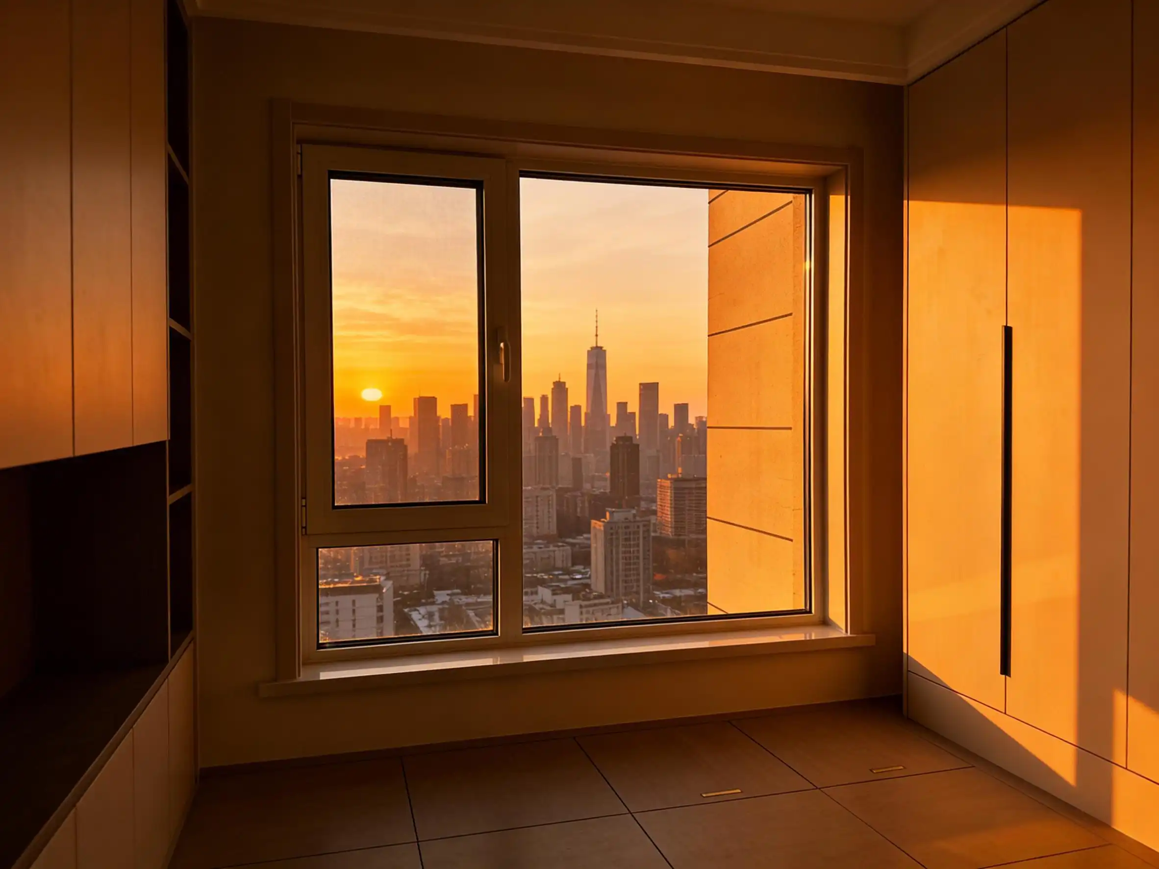 Aluminum flush windows