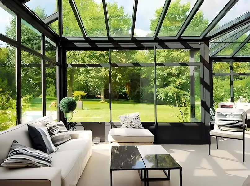 Glass Roof Sunroom