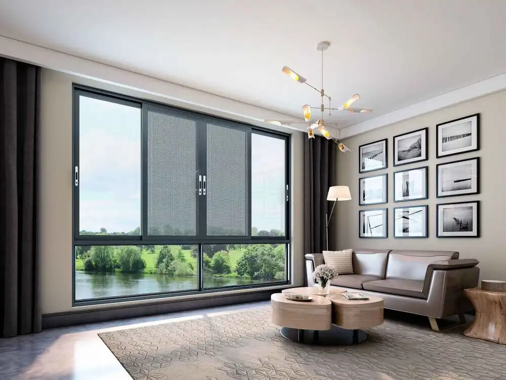 aluminum 3 track sliding window