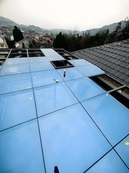 Aluminium lean to glass roof Aluminium lean to glass roof