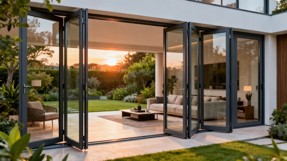 bi fold doors external aluminium
