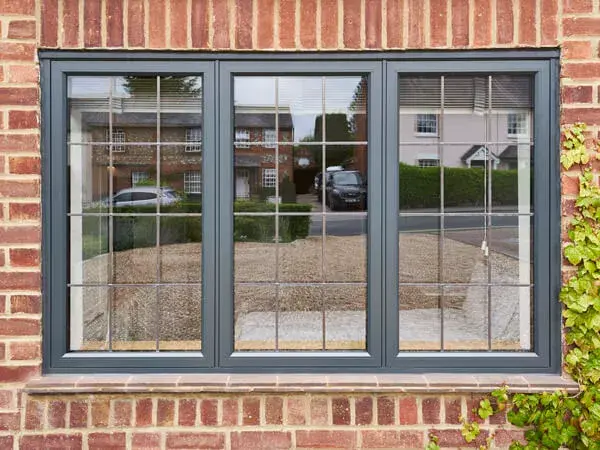 aluminum flush window