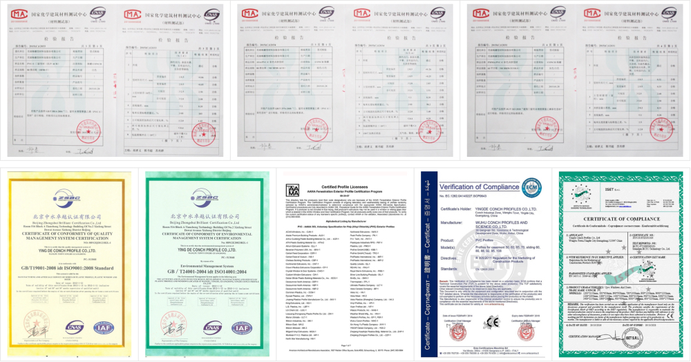 Thermal Break Casement Window certificate Thermal Break Casement Window certificate