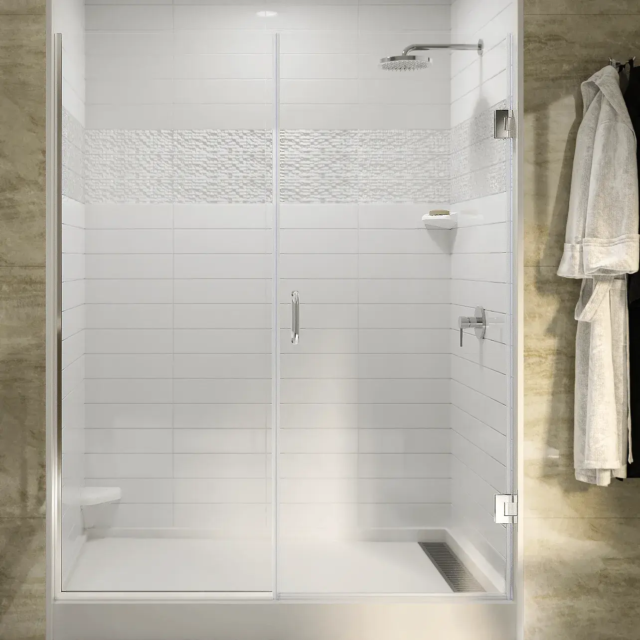 Frameless Swing Glass Shower Door Frameless Swing Glass Shower Door