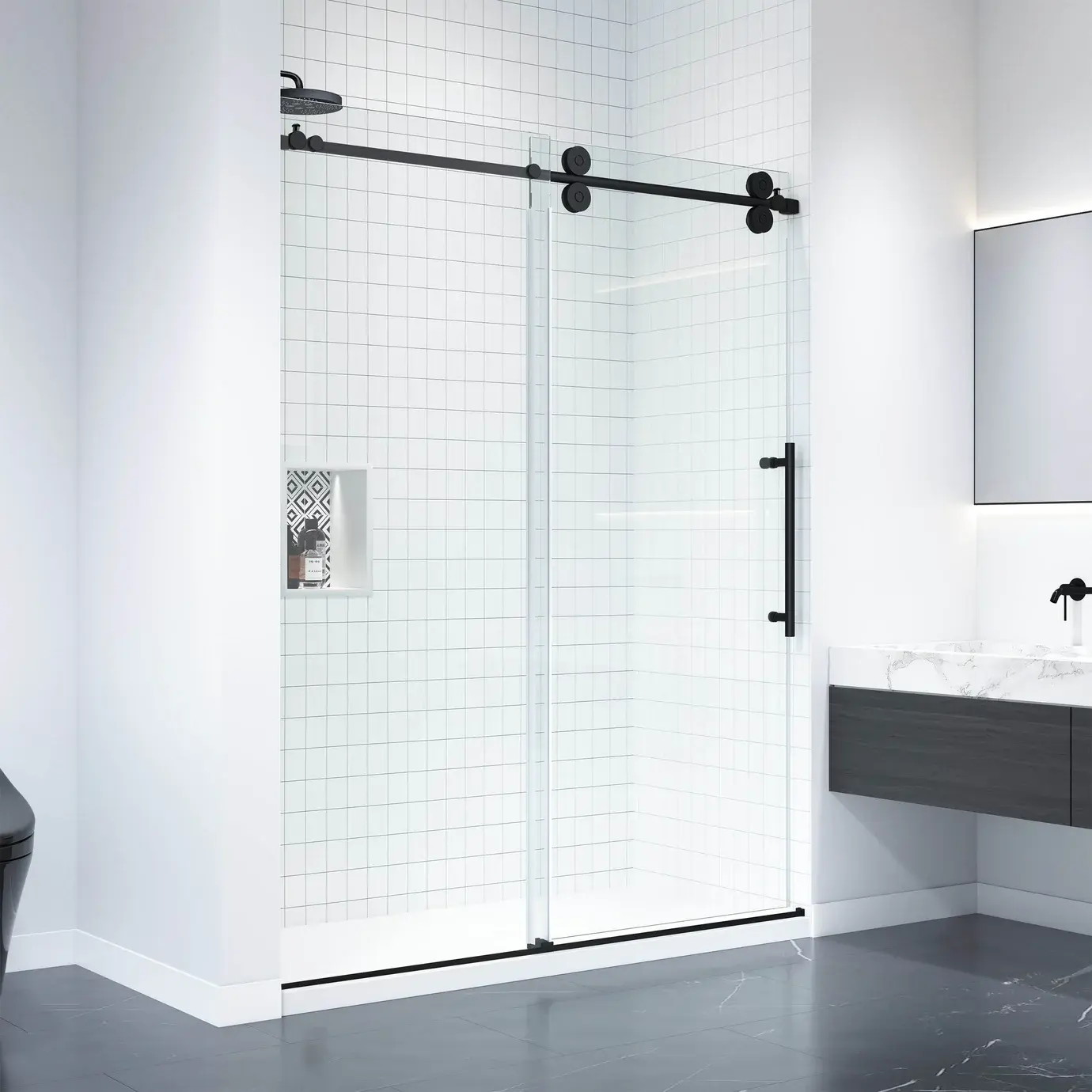 Double Slider Shower Door Double Slider Shower Door